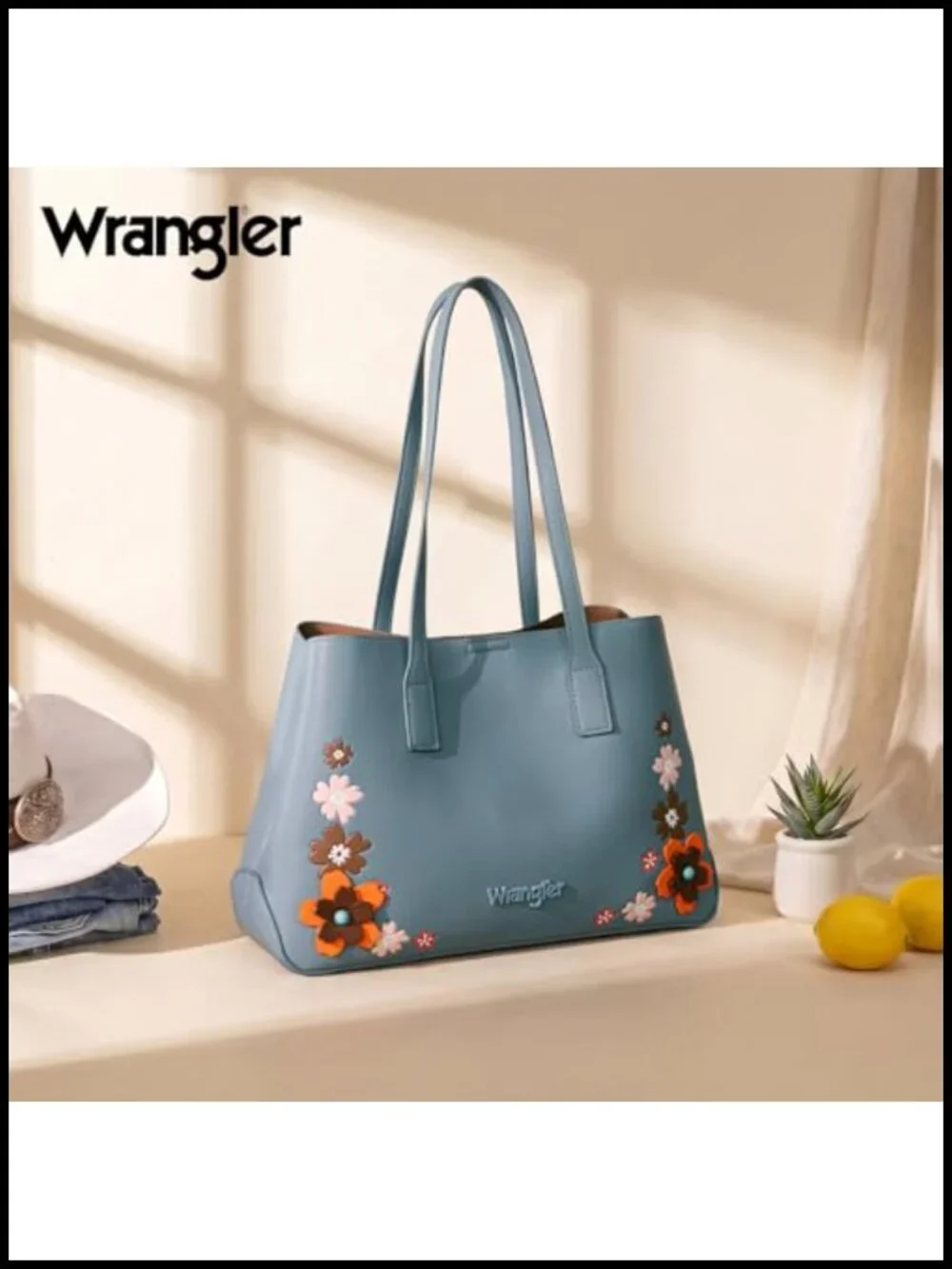 Floral Designer Top Handle Satchel Tote Bag for Women PU Leather Shoulder Purse